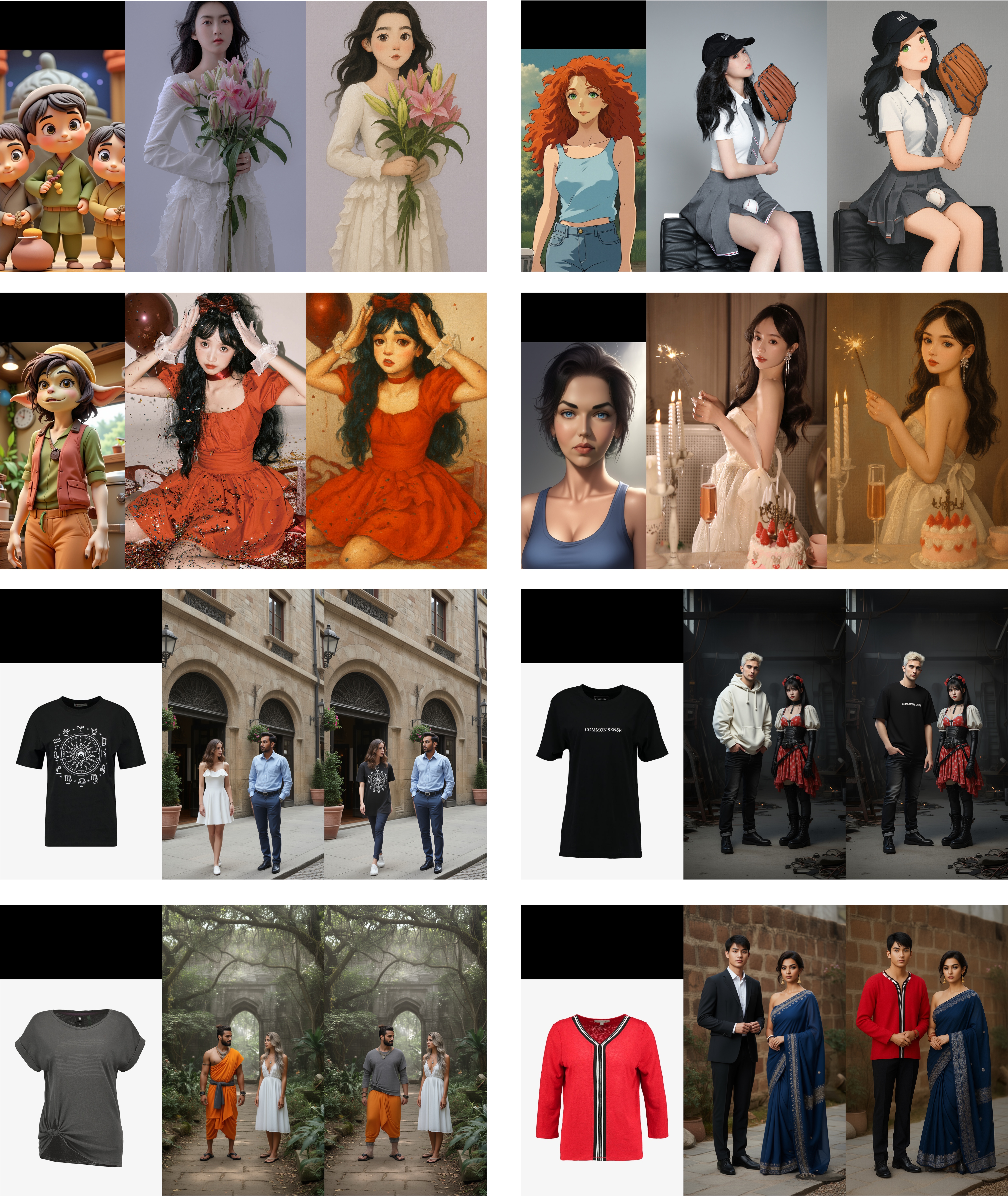 More cross-image editing cases.